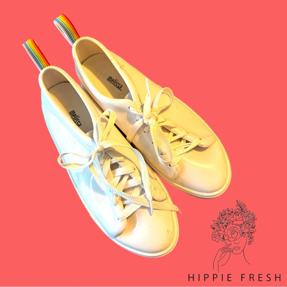 Mel Dreamed by Melissa White Jelly Sneakers Size 9